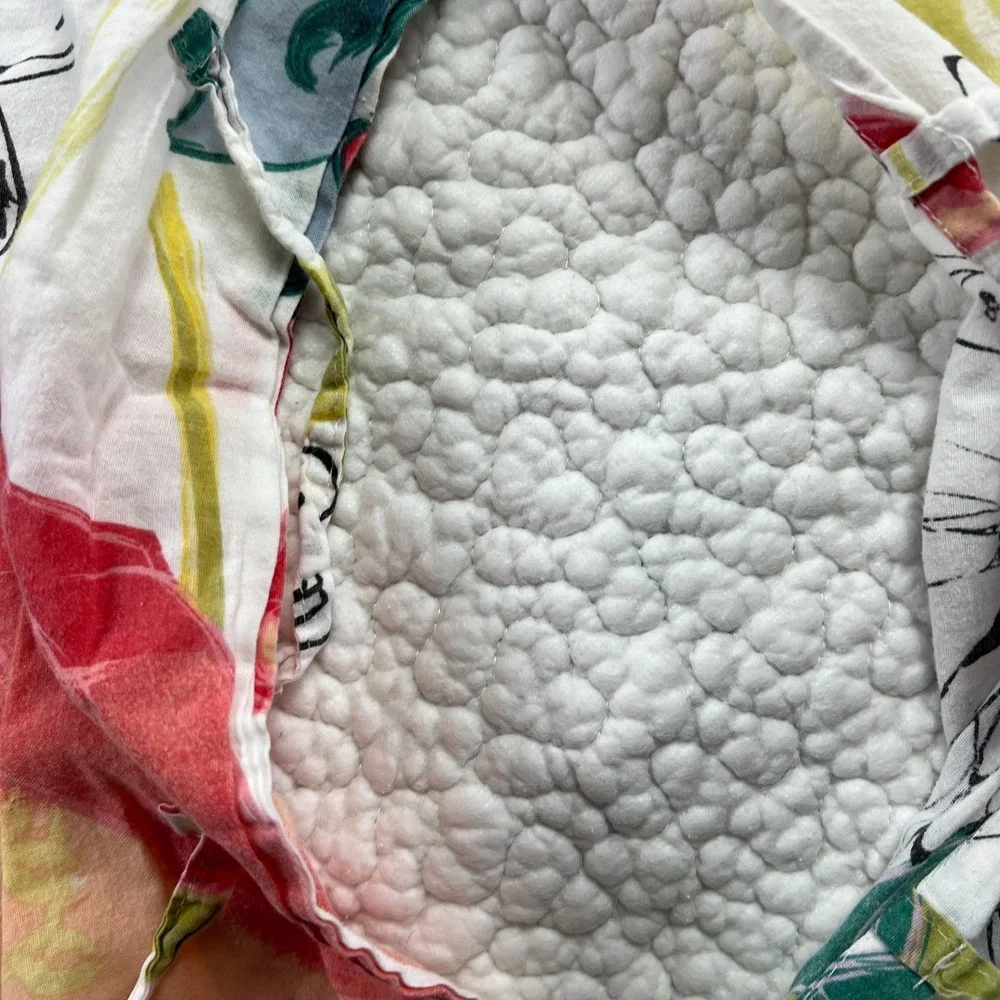 Set Of 2 Greenland Home Fashions King Pillow Shams Multi Floral Quilted 22 X 36